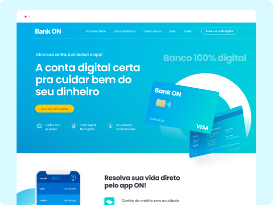 Capa do projeto: Landing page Receba, simples e visualmente atraente