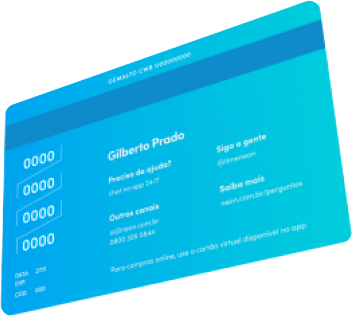 Imagem tras cartão Neon